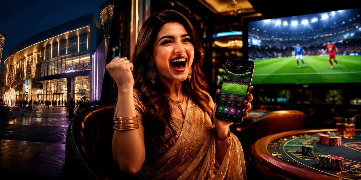 Indian cricket fan placing live sports bets on mobile device